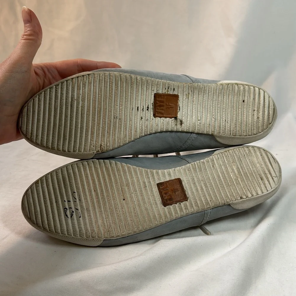 Frye blue suede sneakers. Size 9.